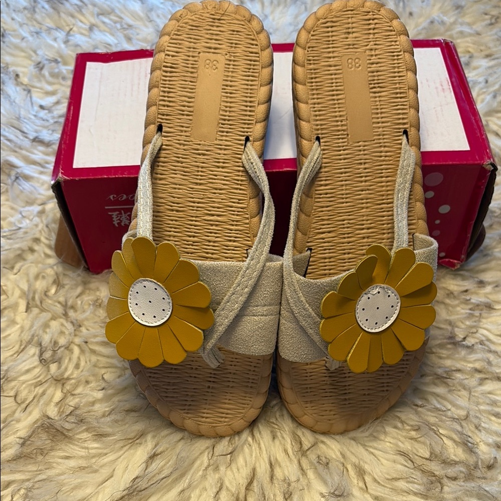 Yellow Flower Women's Sandals